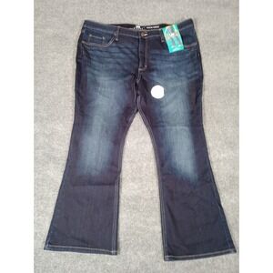 Lee Riders Women's Jeans Medium Midrise Bootcut Blue Denim Casual Flare 43x29